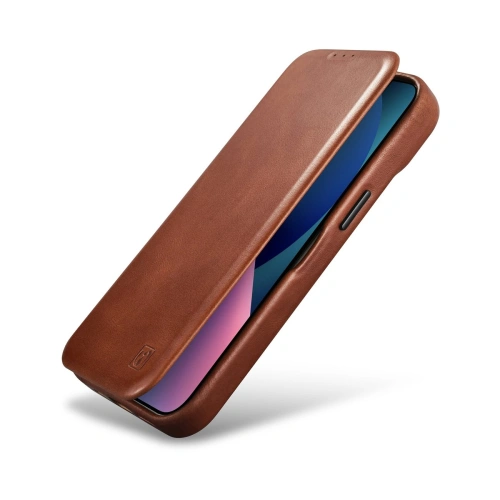 Kup Etui iCarer CE Oil Wax Premium Leather Folio MagSafe Apple iPhone 14 Pro Max hnědá - ICR394 - {ean13} - Sklep Home Screen
