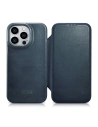Kup Case iCarer CE Öl Wachs Premium Leder Folio MagSafe Apple iPhone 14 Pro Max blau - ICR395 - {ean13} - Sklep Home Screen