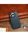 Kup Case iCarer CE Öl Wachs Premium Leder Folio MagSafe Apple iPhone 14 Pro Max blau - ICR395 - {ean13} - Sklep Home Screen