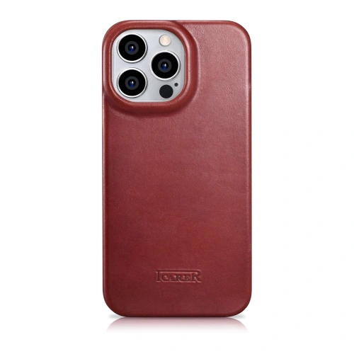 Kup Husă iCarer CE Oil Wax Premium Leather Folio MagSafe Apple iPhone 14 Pro Max roșu - ICR396 - {ean13} - Sklep Home Screen