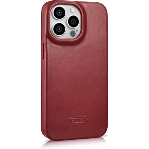 Kup Husă iCarer CE Oil Wax Premium Leather Folio MagSafe Apple iPhone 14 Pro Max roșu - ICR396 - {ean13} - Sklep Home Screen