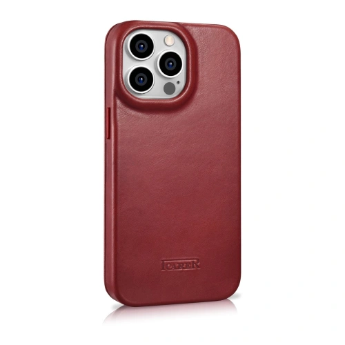 Kup Husă iCarer CE Oil Wax Premium Leather Folio MagSafe Apple iPhone 14 Pro Max roșu - ICR396 - {ean13} - Sklep Home Screen