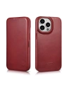 Kup Husă iCarer CE Oil Wax Premium Leather Folio MagSafe Apple iPhone 14 Pro Max roșu - ICR396 - {ean13} - Sklep Home Screen