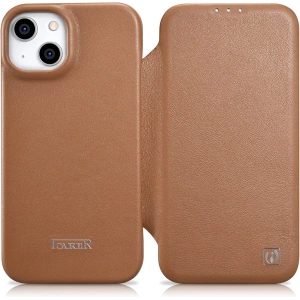 Kup Etui iCarer CE Premium Leather Folio MagSafe Apple iPhone 14 brązowy - ICR398 - {ean13} - Sklep Home Screen