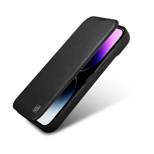 Kup Etui iCarer CE prémium bőr folio MagSafe Apple iPhone 14 fekete - ICR397 - {ean13} - Sklep Home Screen