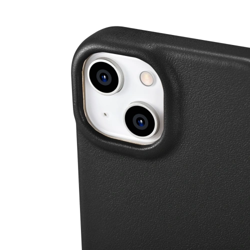 Buy iCarer CE Premium Leather Folio MagSafe Apple iPhone 14 black - ICR397 - {ean13} - Home Screen Store Europe