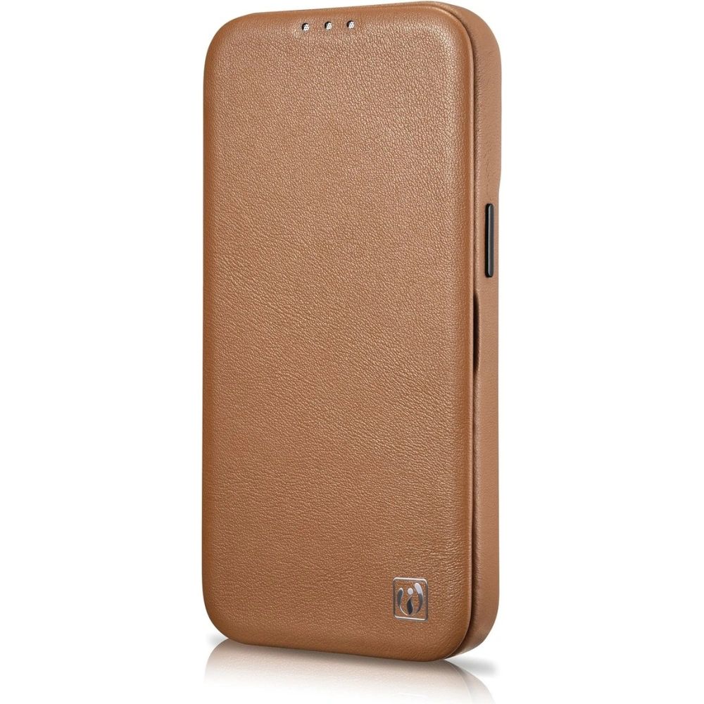 Etui iCarer CE Premium Leather Folio MagSafe Apple iPhone 14 brązowy