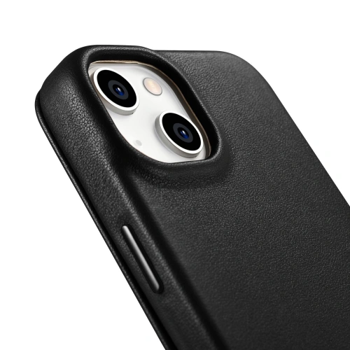 Kup Case iCarer CE Premium Leder Folio MagSafe Apple iPhone 14 schwarz - ICR397 - {ean13} - Sklep Home Screen