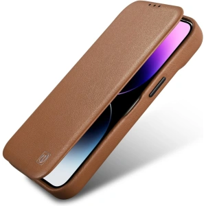 Kup Etui iCarer CE Premium Leather Folio MagSafe Apple iPhone 14 brązowy - ICR398 - {ean13} - Sklep Home Screen