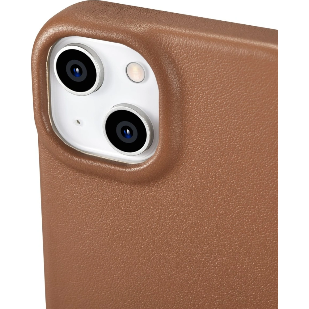 Etui iCarer CE Premium Leather Folio MagSafe Apple iPhone 14 brązowy