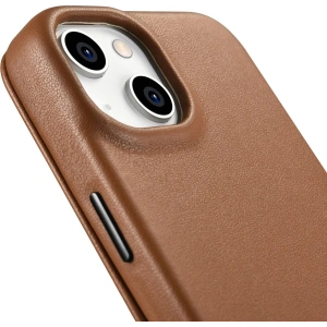 Kup Case iCarer CE Premium Leder Folio MagSafe Apple iPhone 14 braun - ICR398 - {ean13} - Sklep Home Screen