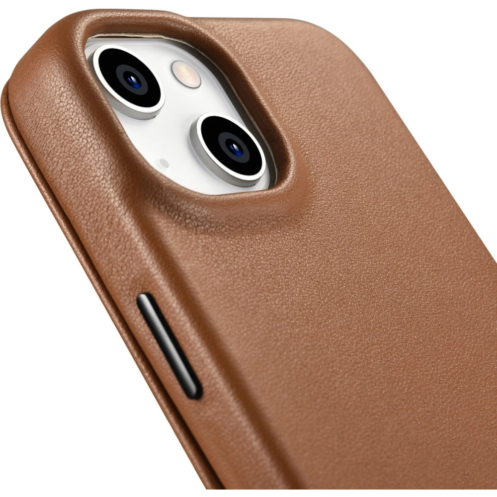 Etui iCarer CE Premium Leather Folio MagSafe Apple iPhone 14 brązowy