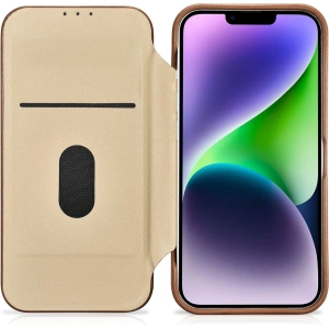 Kup Etui iCarer CE Premium Leather Folio MagSafe Apple iPhone 14 hnědý - ICR398 - {ean13} - Sklep Home Screen