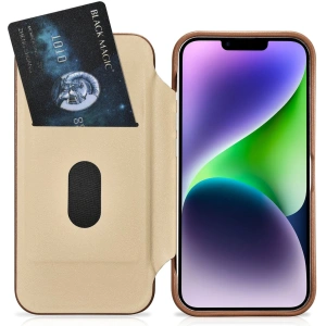 Kup Etui iCarer CE Premium Leather Folio MagSafe Apple iPhone 14 hnědý - ICR398 - {ean13} - Sklep Home Screen