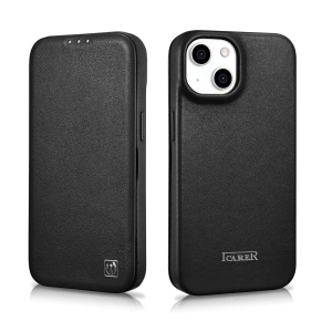 Kup Etui iCarer CE Premium Leather Folio MagSafe Apple iPhone 14 černé - ICR397 - {ean13} - Sklep Home Screen