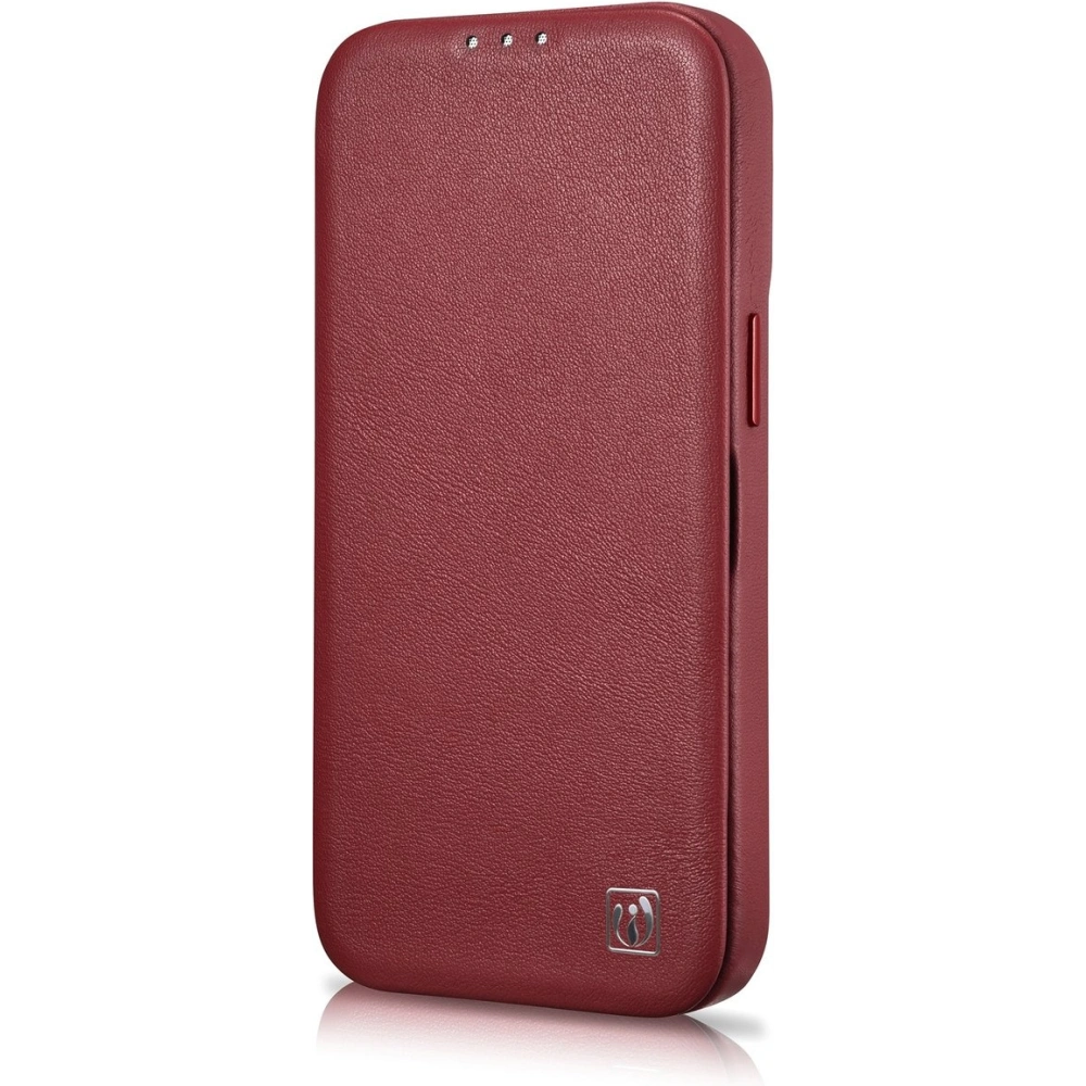 Etui iCarer CE Premium Leather Folio MagSafe Apple iPhone 14 czerwony