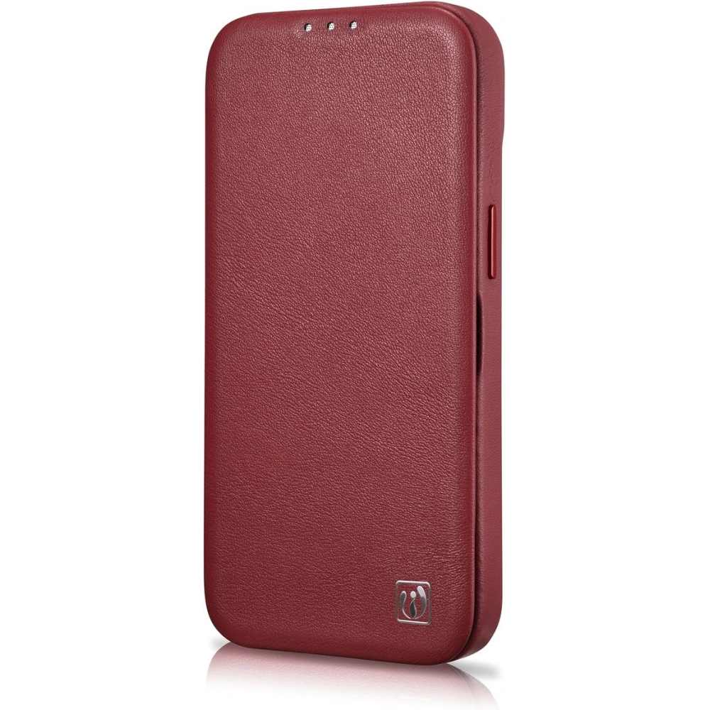 Etui iCarer CE Premium Leather Folio MagSafe Apple iPhone 14 czerwony