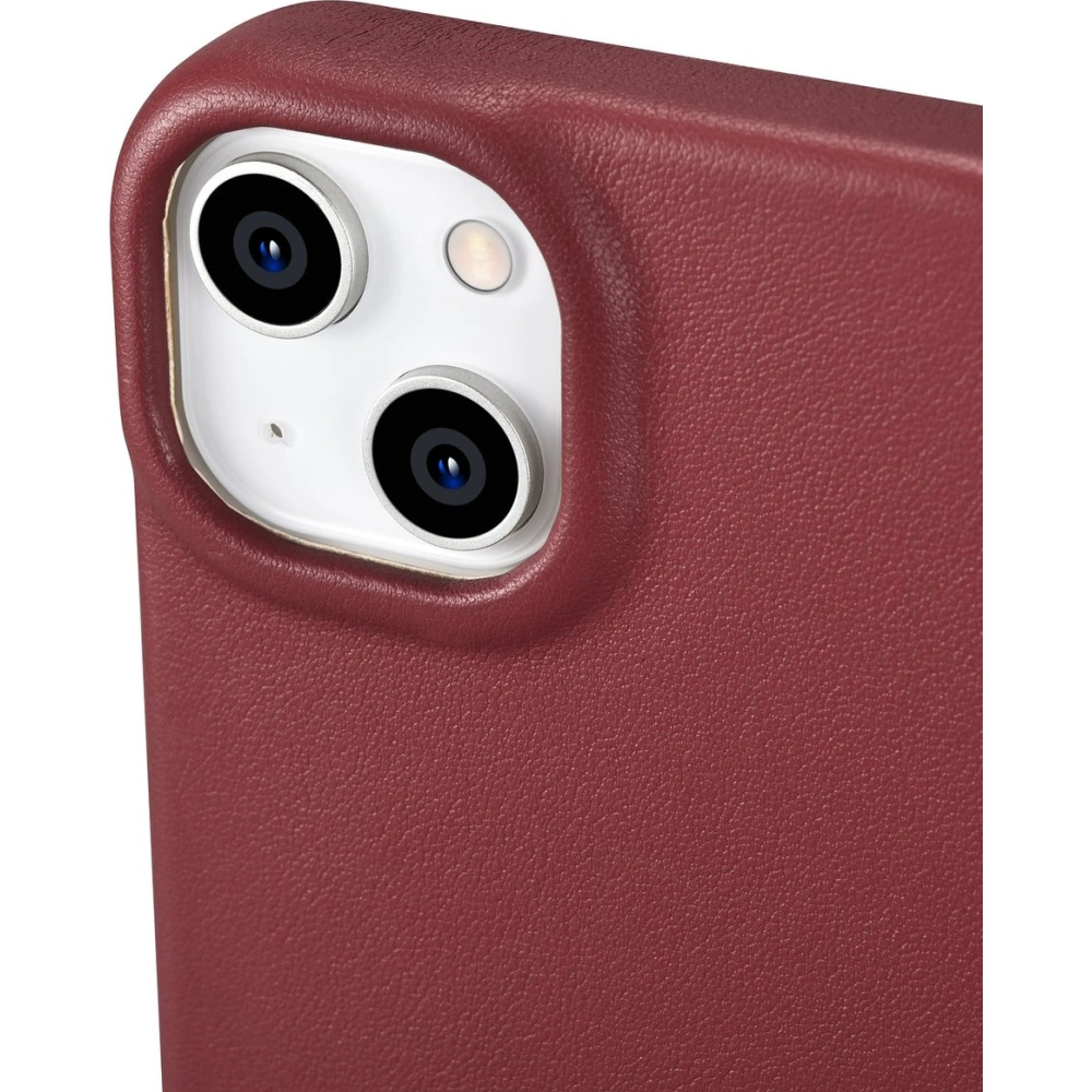 Etui iCarer CE Premium Leather Folio MagSafe Apple iPhone 14 czerwony