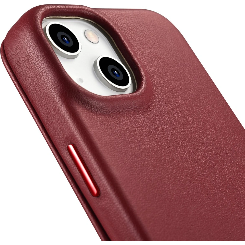 Etui iCarer CE Premium Leather Folio MagSafe Apple iPhone 14 czerwony