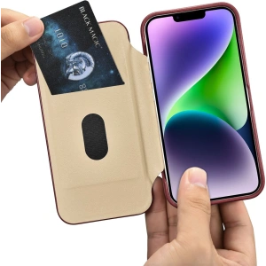 Kup Etui iCarer CE Premium Leather Folio MagSafe Apple iPhone 14 červená - ICR399 - {ean13} - Sklep Home Screen
