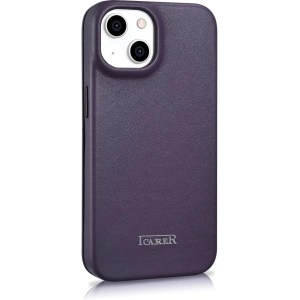 Kup Etui iCarer CE Premium Leather Folio MagSafe Apple iPhone 14 tmavě fialové - ICR400 - {ean13} - Sklep Home Screen