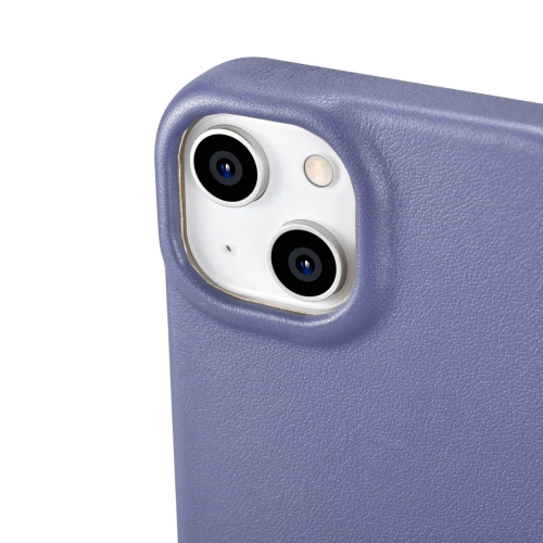 Kup Case iCarer CE Premium-Leder Folio MagSafe Apple iPhone 14 helllila - ICR401 - {ean13} - Sklep Home Screen