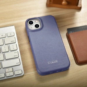 Kup Husă iCarer CE Premium Leather Folio MagSafe Apple iPhone 14 violet deschis - ICR401 - {ean13} - Sklep Home Screen