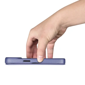 Kup Husă iCarer CE Premium Leather Folio MagSafe Apple iPhone 14 violet deschis - ICR401 - {ean13} - Sklep Home Screen