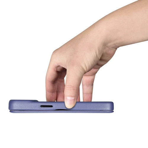 Kup Case iCarer CE Premium-Leder Folio MagSafe Apple iPhone 14 helllila - ICR401 - {ean13} - Sklep Home Screen