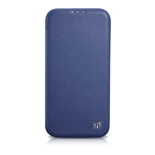 Kup Case iCarer CE Premium Leder Folio MagSafe Apple iPhone 14 blau - ICR402 - {ean13} - Sklep Home Screen