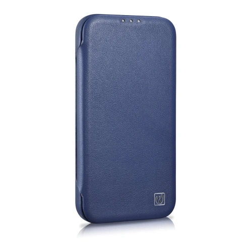 Kup Case iCarer CE Premium Leder Folio MagSafe Apple iPhone 14 blau - ICR402 - {ean13} - Sklep Home Screen