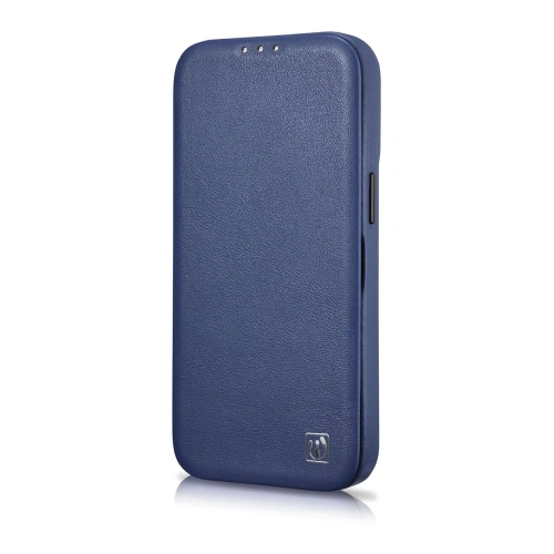 Kup Case iCarer CE Premium Leder Folio MagSafe Apple iPhone 14 blau - ICR402 - {ean13} - Sklep Home Screen