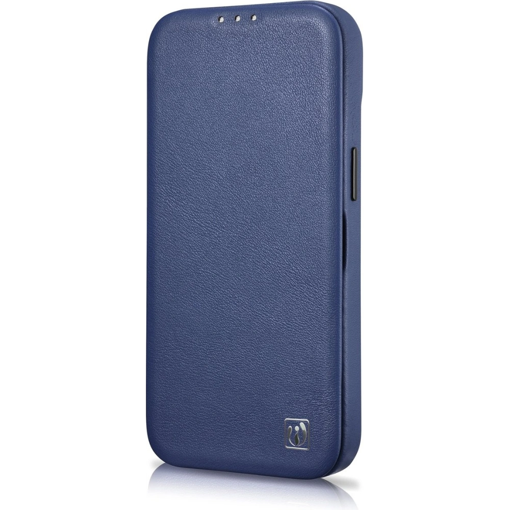 Etui iCarer CE Premium Leather Folio MagSafe Apple iPhone 14 niebieski