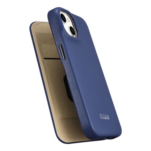 Kup Case iCarer CE Premium Leder Folio MagSafe Apple iPhone 14 blau - ICR402 - {ean13} - Sklep Home Screen