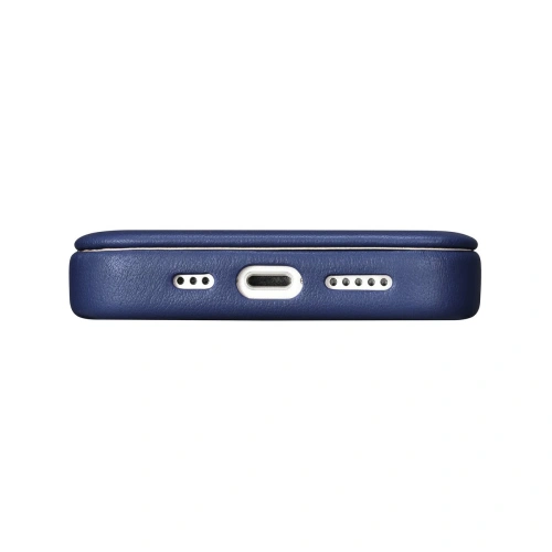 Kup Case iCarer CE Premium Leder Folio MagSafe Apple iPhone 14 blau - ICR402 - {ean13} - Sklep Home Screen