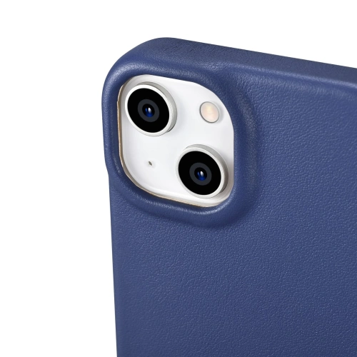 Kup Case iCarer CE Premium Leder Folio MagSafe Apple iPhone 14 blau - ICR402 - {ean13} - Sklep Home Screen