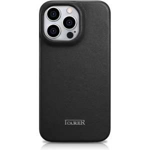 Kup Case iCarer CE Premium Leder Folio MagSafe Apple iPhone 14 Pro schwarz - ICR403 - {ean13} - Sklep Home Screen