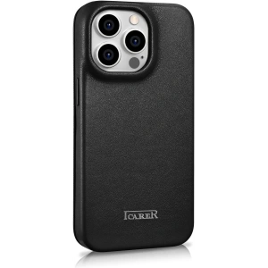 Kup Husă iCarer CE Premium Leather Folio MagSafe Apple iPhone 14 Pro negru - ICR403 - {ean13} - Sklep Home Screen