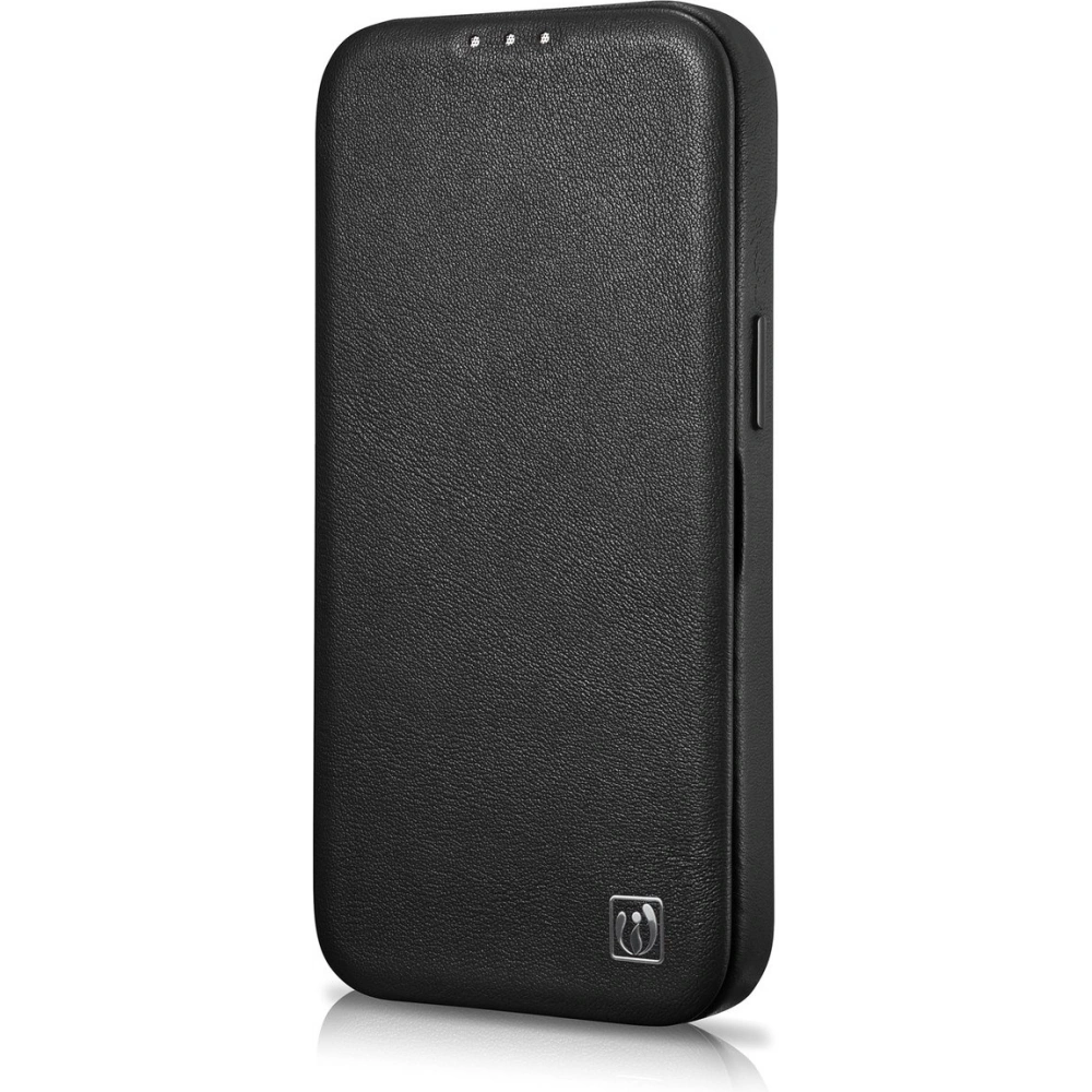 Etui iCarer CE Premium Leather Folio MagSafe Apple iPhone 14 Pro czarny