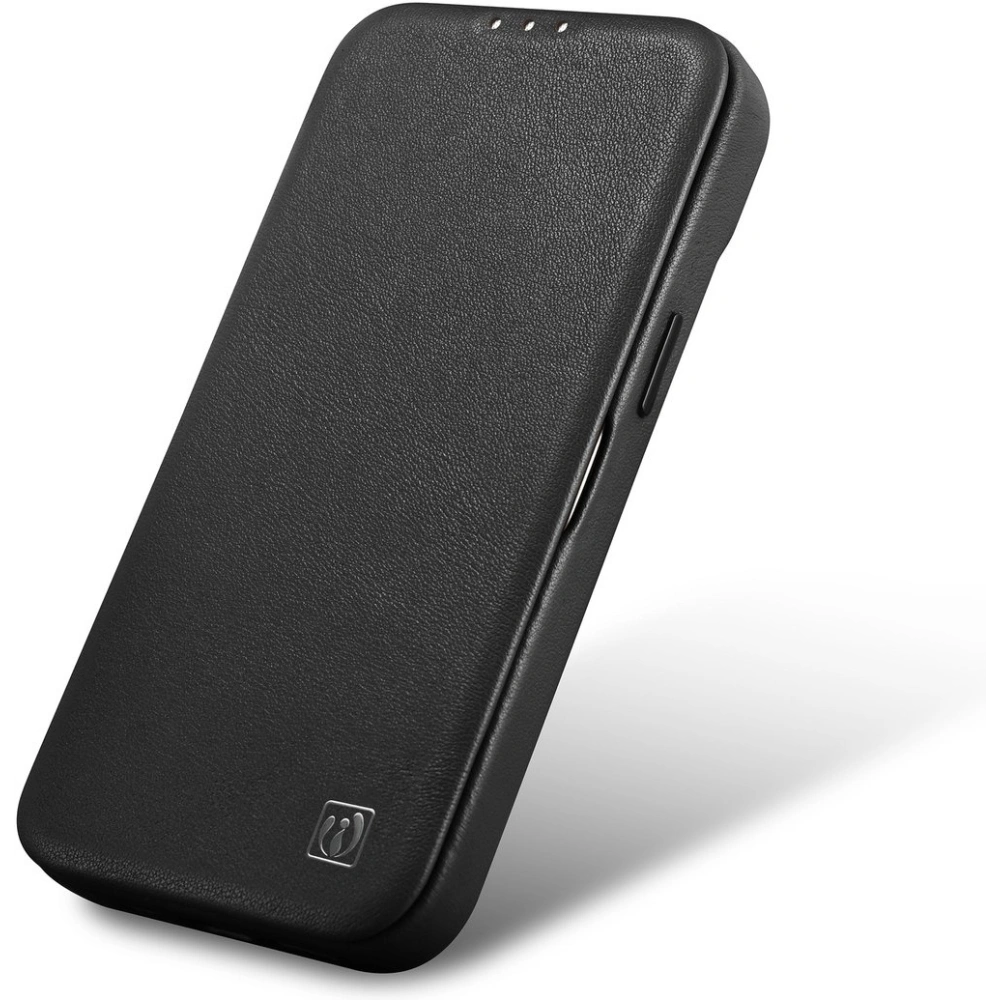 Etui iCarer CE Premium Leather Folio MagSafe Apple iPhone 14 Pro czarny