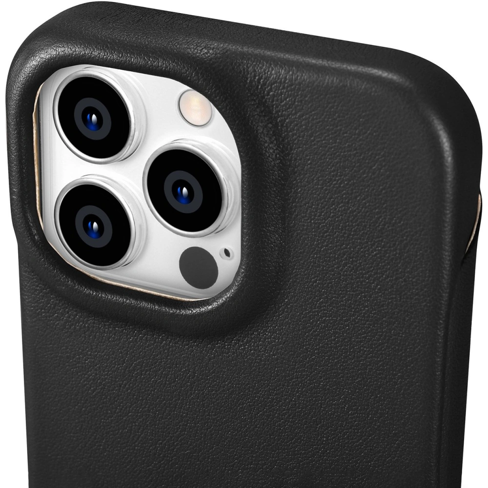 Etui iCarer CE Premium Leather Folio MagSafe Apple iPhone 14 Pro czarny