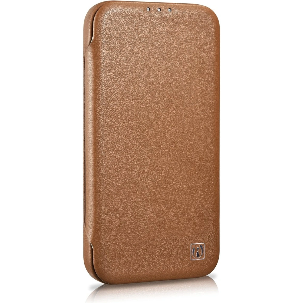 Etui iCarer CE Premium Leather Folio MagSafe Apple iPhone 14 Pro brązowy
