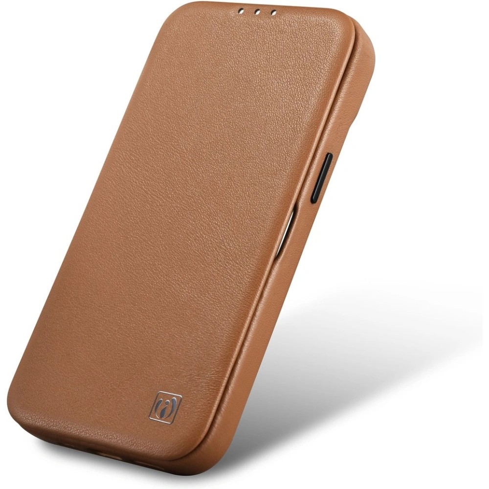 Etui iCarer CE Premium Leather Folio MagSafe Apple iPhone 14 Pro brązowy