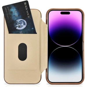 Kup Etui iCarer CE Premium Leather Folio MagSafe Apple iPhone 14 Pro hnědá - ICR404 - {ean13} - Sklep Home Screen