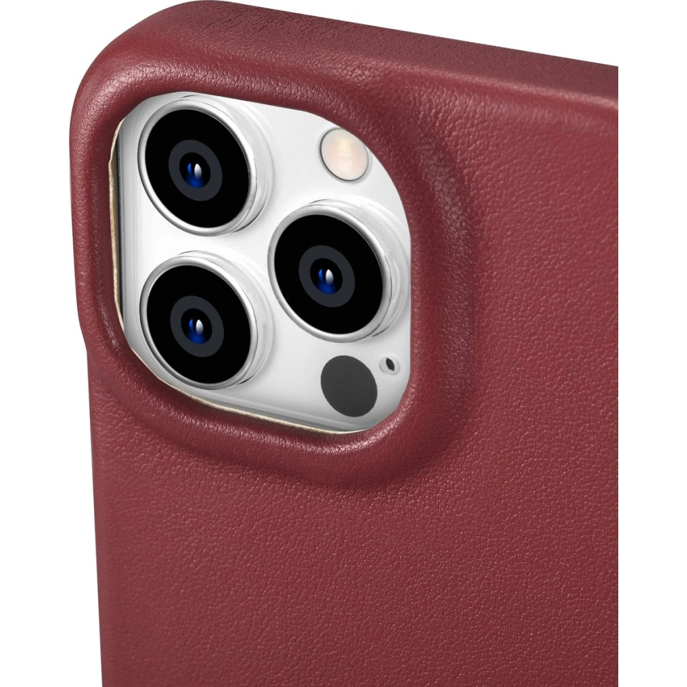 Etui iCarer CE Premium Leather Folio MagSafe Apple iPhone 14 Pro czerwony