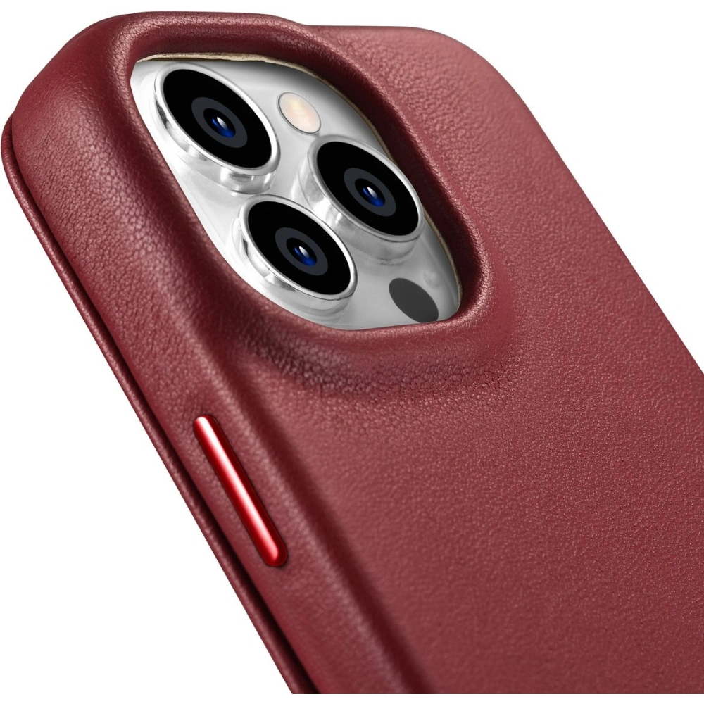 Etui iCarer CE Premium Leather Folio MagSafe Apple iPhone 14 Pro czerwony