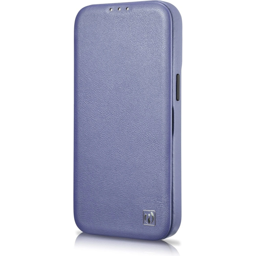 Etui iCarer CE Premium Leather Folio MagSafe Apple iPhone 14 Pro jasnofioletowy