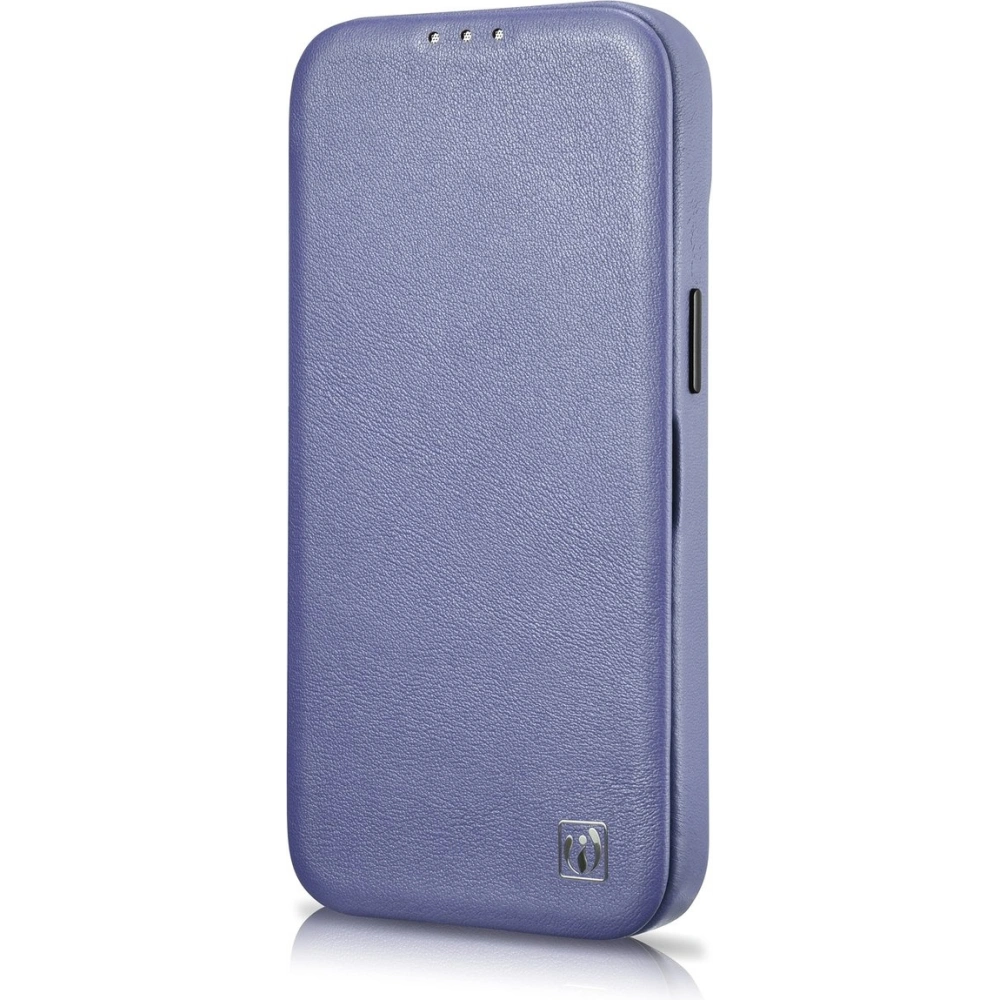 Etui iCarer CE Premium Leather Folio MagSafe Apple iPhone 14 Pro jasnofioletowy