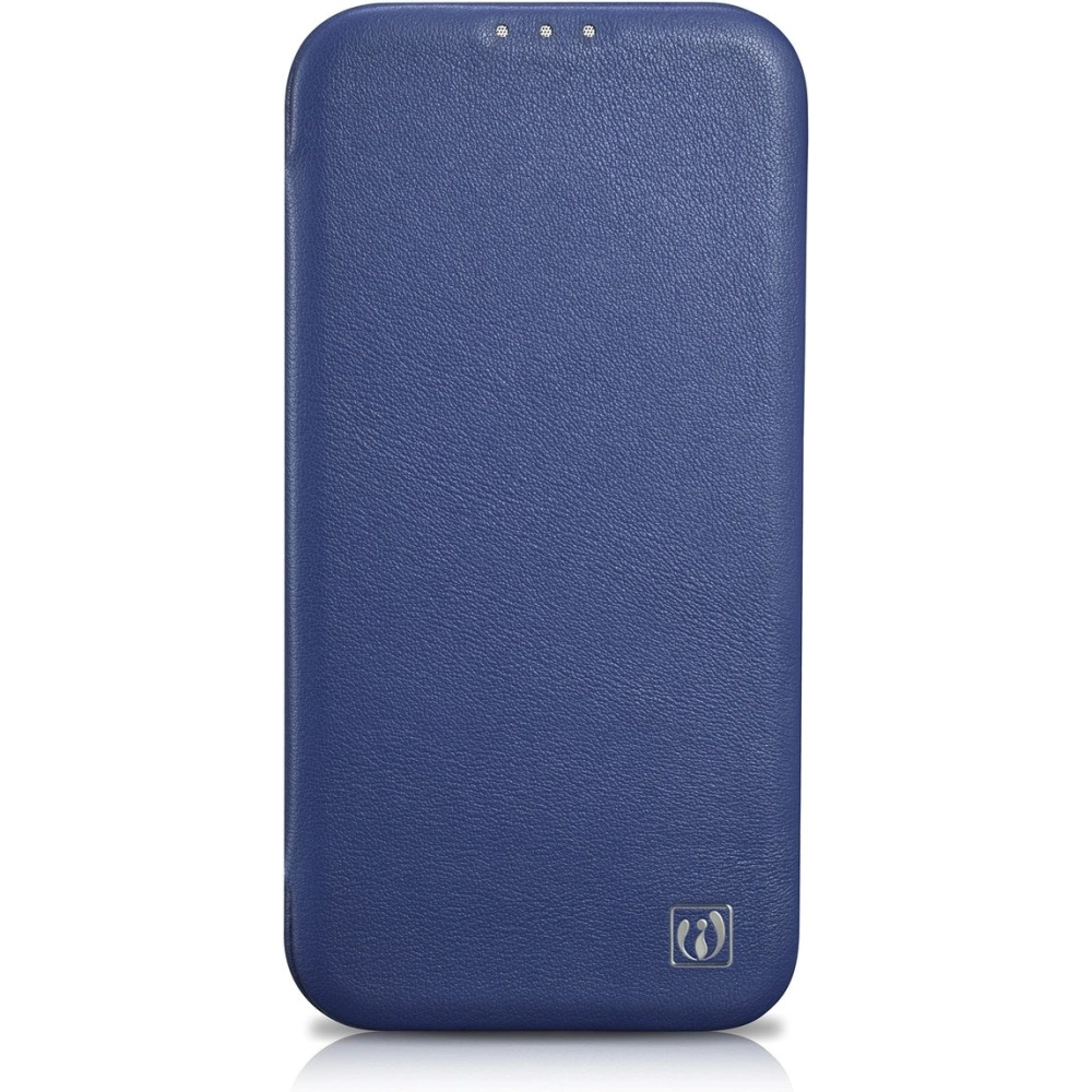 Etui iCarer CE Premium Leather Folio MagSafe Apple iPhone 14 Pro niebieski