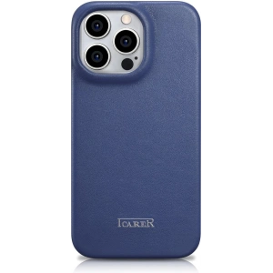 Kup Case iCarer CE Premium Leder Folio MagSafe Apple iPhone 14 Pro blau - ICR408 - {ean13} - Sklep Home Screen